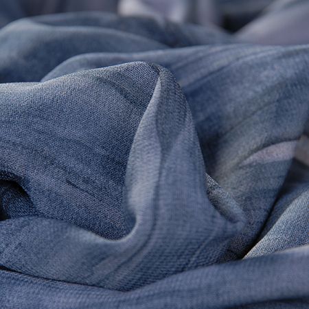 Batika šifon v barvách šedo-béžových