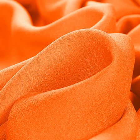 Krepdešín imitace hedvábí broskvová