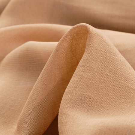 Žoržetšifon viskozový pružný tělové barvy