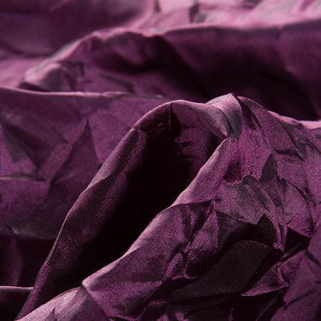 Taft kreš jemný šanžán fialovo-černý