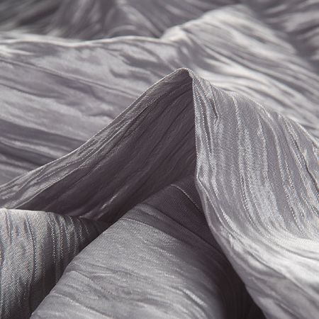 Taft kreš plastický šanžán šedostříbrný