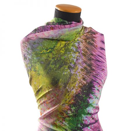 Bavlěný etamín batika