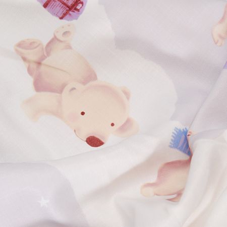 Látka závěs + záclona motiv lední medvídci