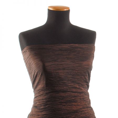 Taft kreš plastický tm hnědý