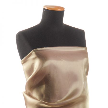 Organza perleťová v barvě zeleno-fialové