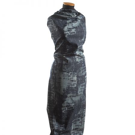 Riflovina nevšední tisk tmavě modrá