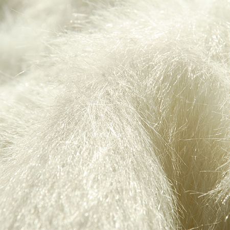 Imitace kožešiny dlouhý vlas bílá