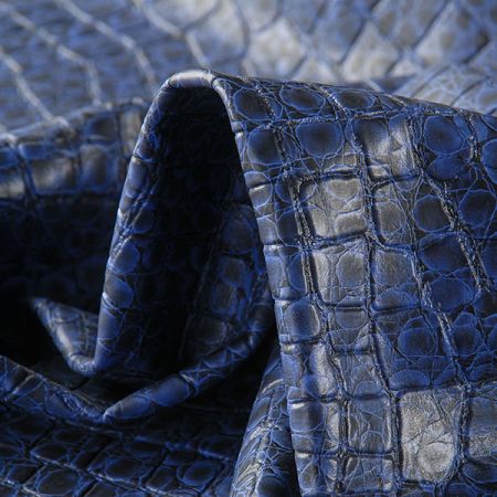 Imitace hadí kůže tmavě modrá
