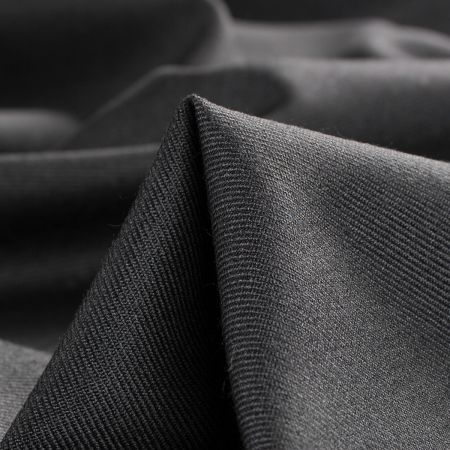 Vlněná kostýmová látka směs černá