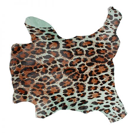 Pravá useň teletina tisk velké skvrny tyrkys