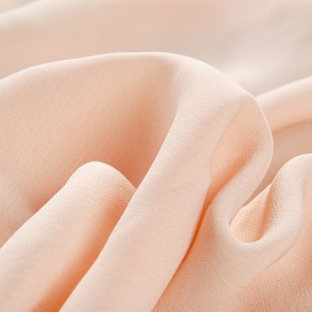 Žoržet šatový růžovo-meruňkový