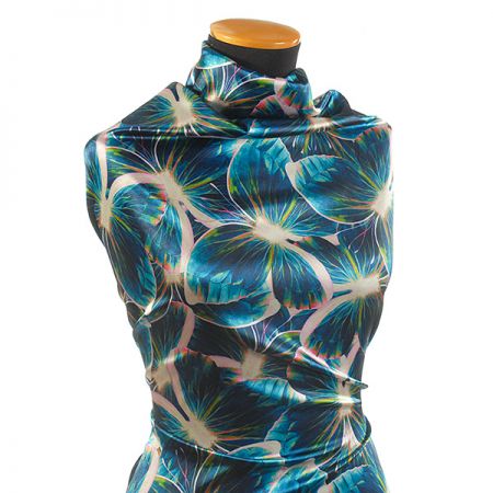 Atlas motiv motýl modrý