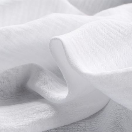 Bavlněný mušelín dvojitá gázovina bílý