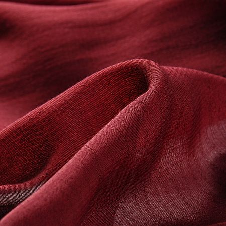 Žoržet jednobarevný hladký vínový