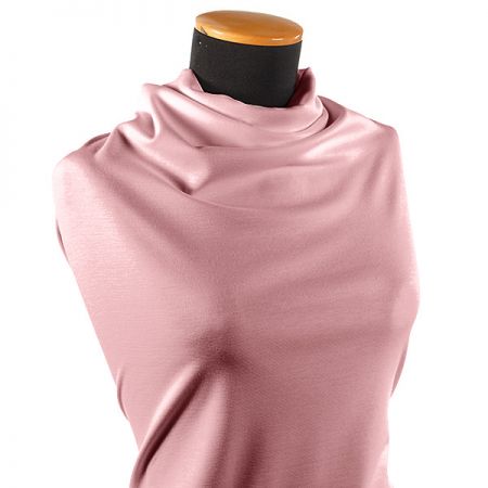 Úplet pletenina bavlna pastel starorůžová