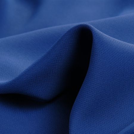 Žoržet šatový pružný královská modrá