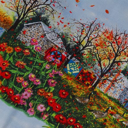 Bavlna tisk design Elizabeth's Etudio podzim