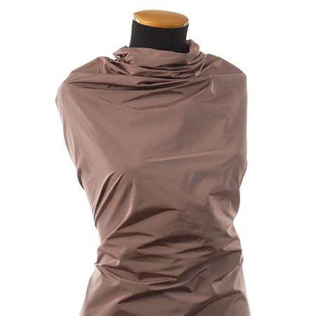 Taft hladký pevnější starorůžový/šedý