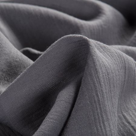 Bavlněný etamín kreš tmavší šedá 