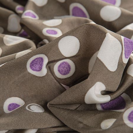 Úplet puntík béžový/fialový II.jakost