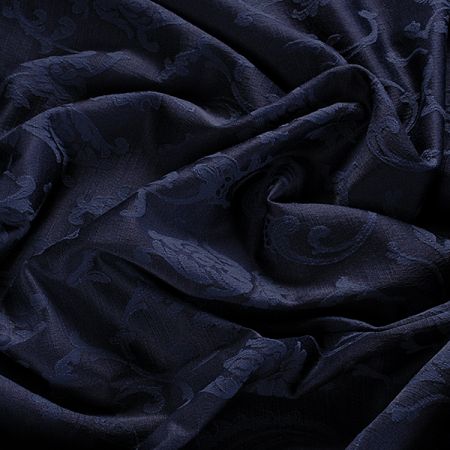 Brokát žakárová látka květinový vzor 