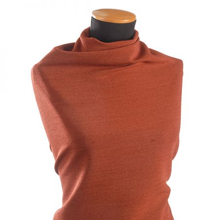 Kostýmovka vlna směs pevnější skořicová II.jakost