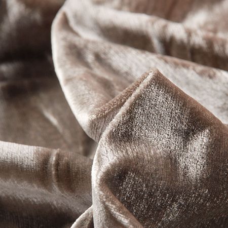 Samet pružný  ocelově šedý