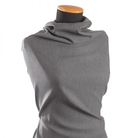 Kostýmová látka vlna směs šedý melír