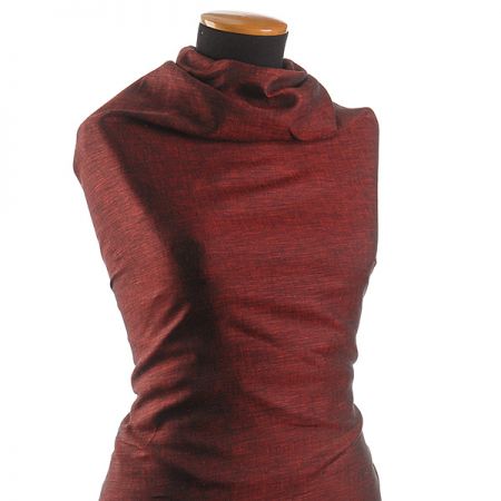 Len střední síly melír vínová/černá