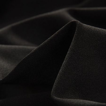 Pletenina úplet scuba crepe oboustranný jemný černá