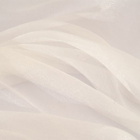 Šifónová plizovaná látka slonová kost