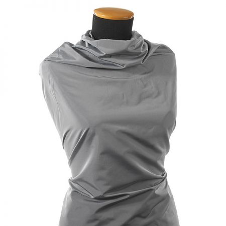 Taft hladký jednobarevný šedý