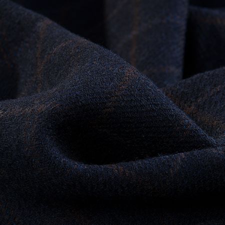 Efektní vlněná látka kostýmovka motiv kostka