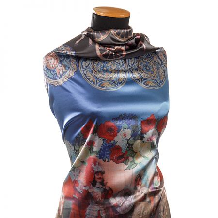 Satén vzor rytíř/vozataj