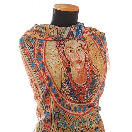 Šifon mozaika vzor madony