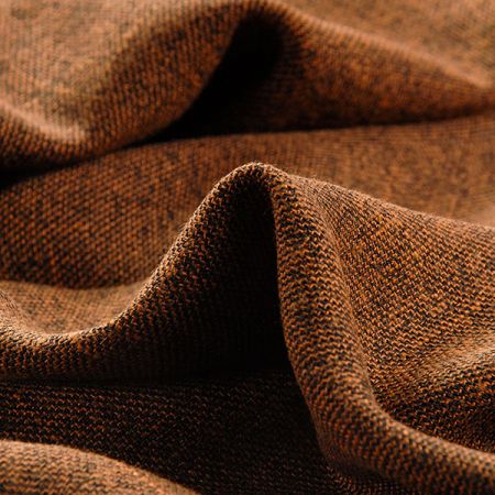 Kostýmová látka melír  hnědočerná s nopky 