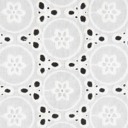 Krajka madeira květinový vzor slonová kost