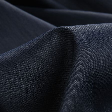 Riflovina imitace košilová látka tm. modrá