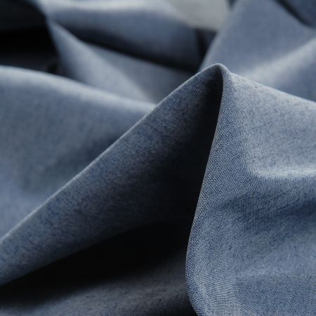 Riflovina imitace košilová látka středně modrá II.jakost