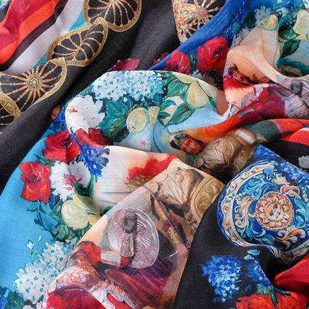 Látka vlna/kašmír rytíř/vozataj