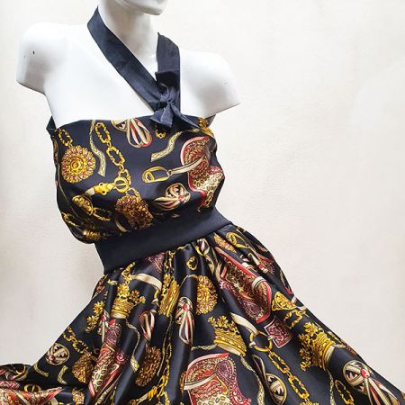 Imitace hedvábí vzor ve stylu Gucci