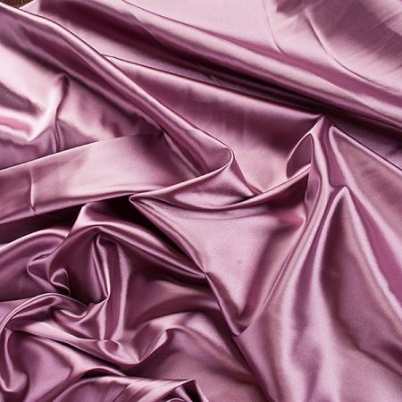 Satén pružný jemný růžovofialové barvy II.jakost