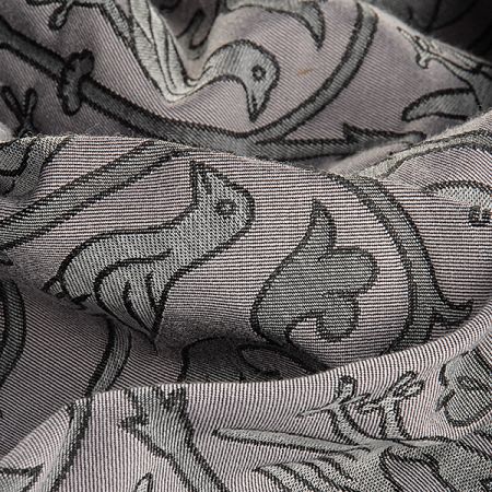 Replika historické látky Arras šedá/růžová