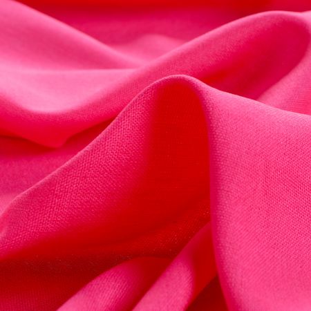 Len pružný viskoza směs sytě růžová