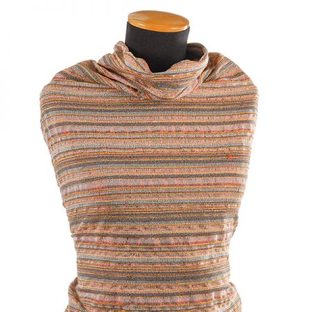 Kostýmová látka vlna směs rezavý melír