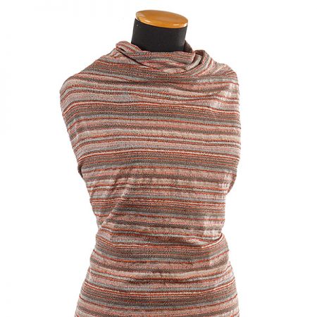 Kostýmová látka Art Fabrics hnědorezavý melír