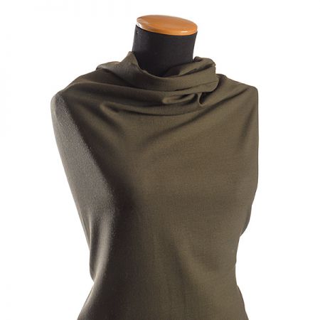 Látka vlna/viskoza směs kostýmovka khaki zelená