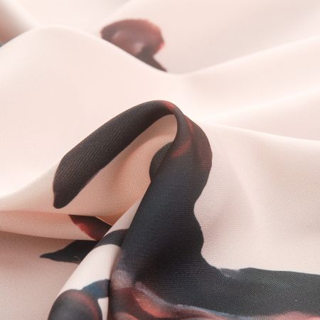 Žoržetová pletenina design MarLen tisk opice