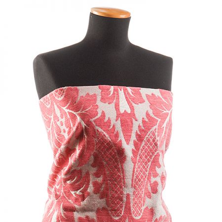 Replika historické tkaniny Rokoko růžová/rex