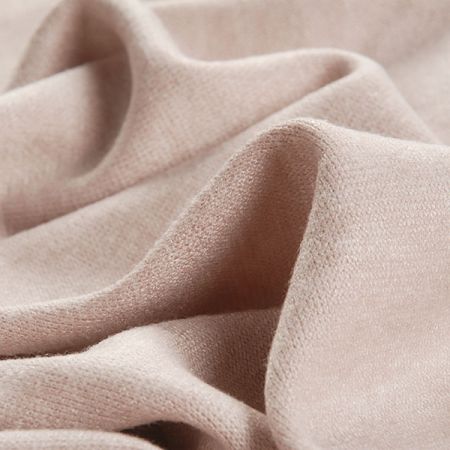 Úplet teplejší směs rayon s vlasem pastel starorůžová